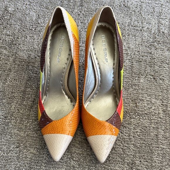 BCBGirls heels. Multi color Size 7.5 - Picture 1 of 6